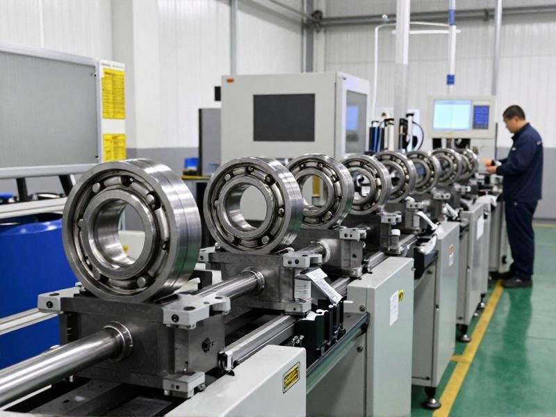 NitroMax bearings in automotive manufacturing Production line showing bearing installation