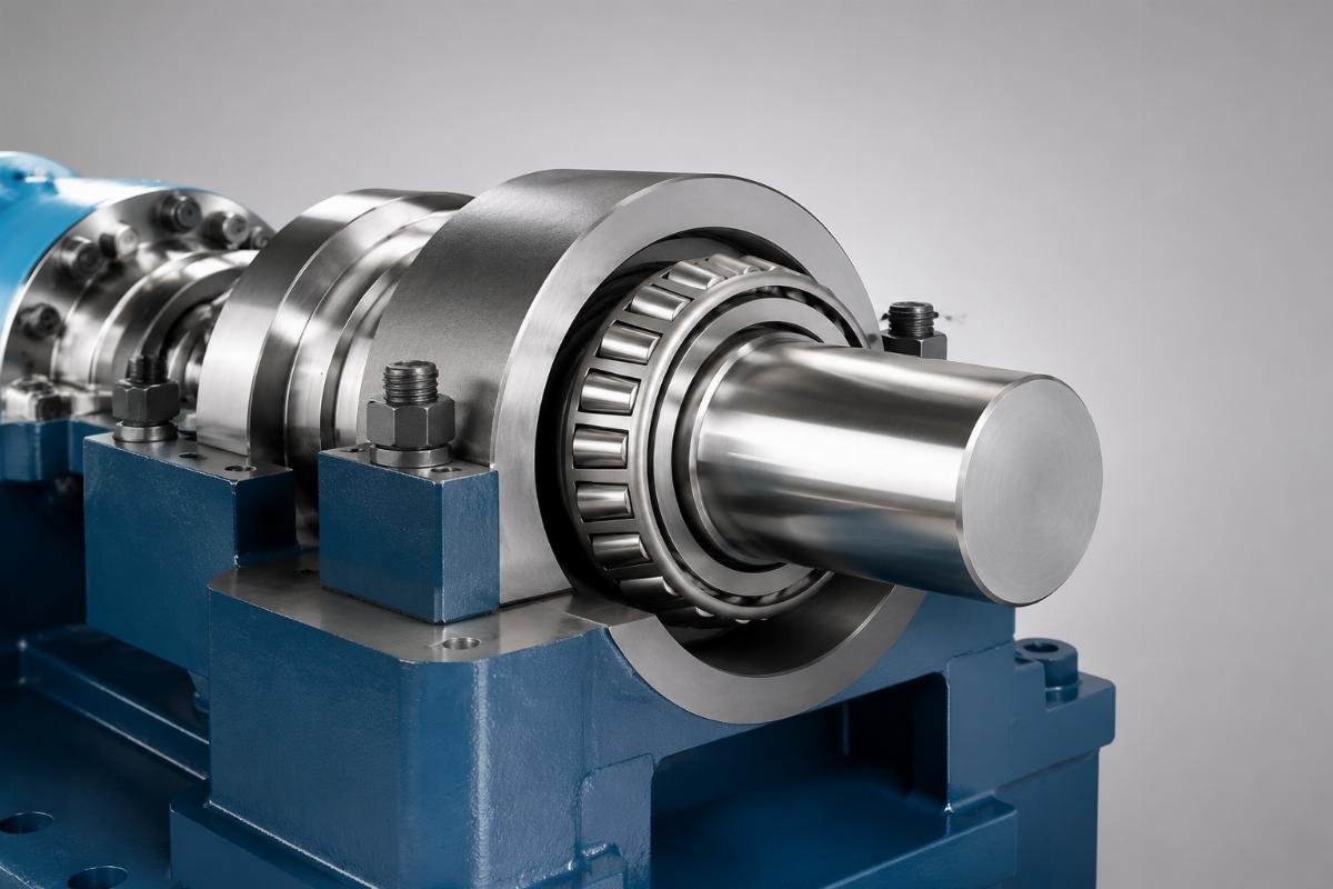 SKF tapered roller bearings installed in steel mill continuous casting equipment Steel Mill Continuous Casting Machine Bearing Installation